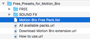free preset pack .listの場所
