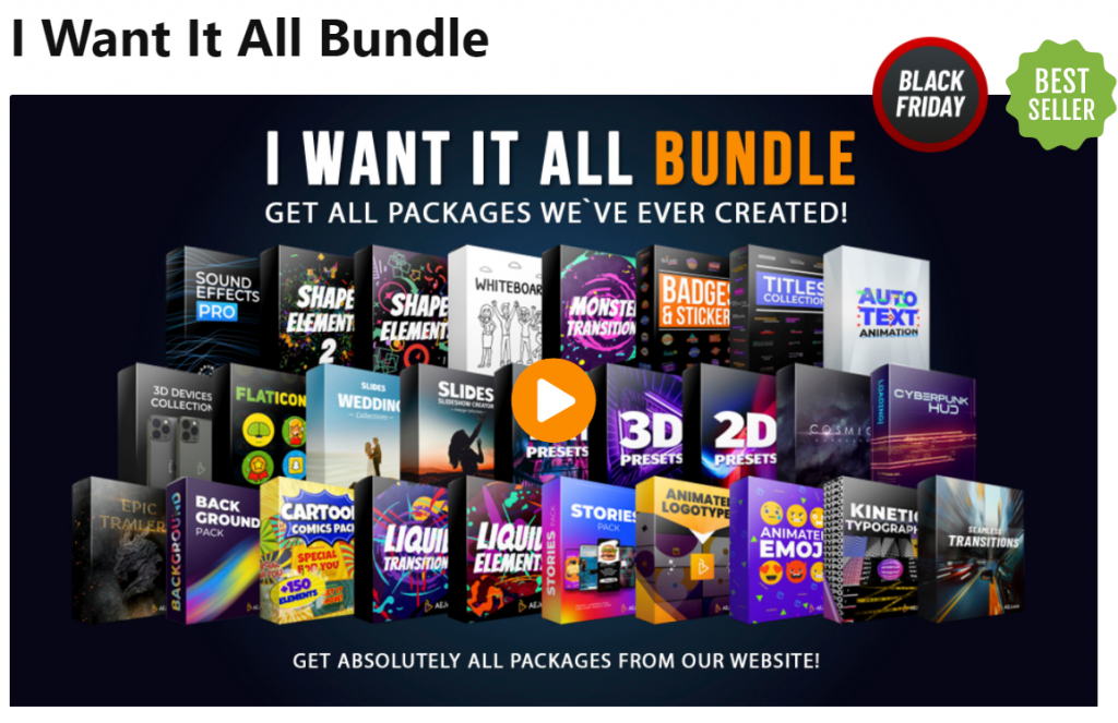 I Want It All Bundle NEWS